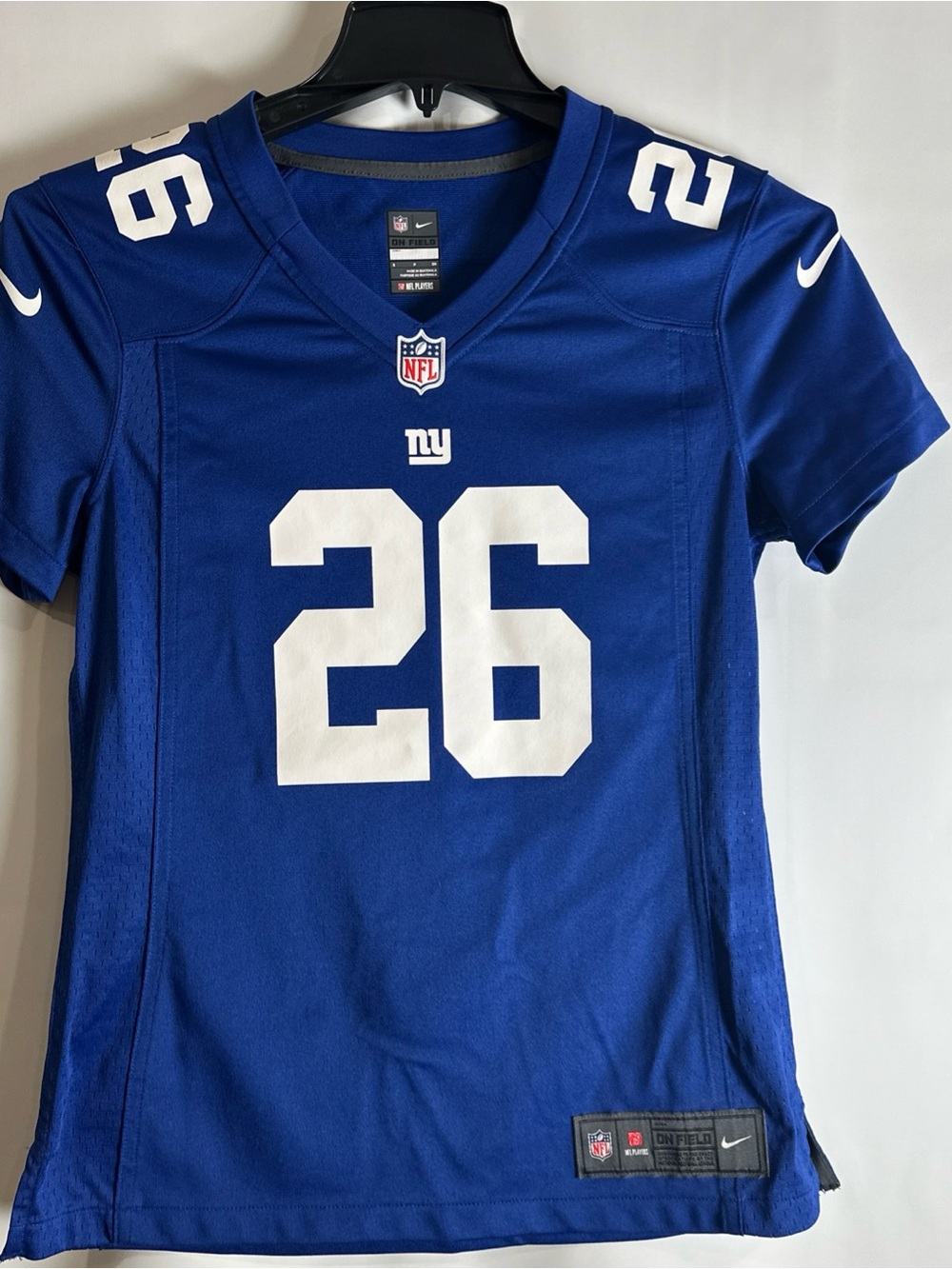 NFL Women’s New York Giants Royal Blue #26 Football Jersey Barkley